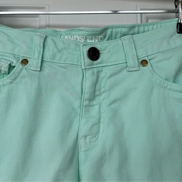 •Lands' End• Girl’s Skinny Fit Twill Pants in Mint - Size 12 - Picture 4 of 9